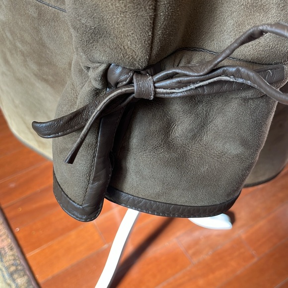 Shearling Brown suede coat - Picture 13 of 14